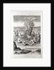 Indians praying around a fire, engraving from Hariot's 'A Briefe and True Report of...Virginia', 1590, engraved by Theodor de Bry by John White