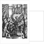 Cortes and Montezuma II made prisoner in 1519, 1691 by American School