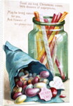Christmas Sweets, Victorian postcard by English School