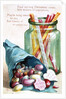 Christmas Sweets, Victorian postcard by English School