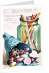 Christmas Sweets, Victorian postcard by English School