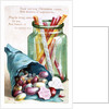 Christmas Sweets, Victorian postcard by English School