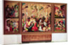 The Crucifixion, triptych with side panels depicting scenes from the Passion by German School