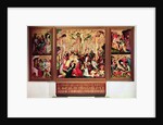 The Crucifixion, triptych with side panels depicting scenes from the Passion by German School