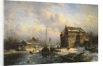 Winter Scene, 1851 by Charles-Henri-Joseph Leickert
