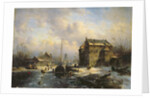 Winter Scene, 1851 by Charles-Henri-Joseph Leickert