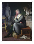 Bertel Thorvaldsen in his studio at Rome, 1834 by Eduard von Heuss