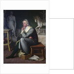 Bertel Thorvaldsen in his studio at Rome, 1834 by Eduard von Heuss