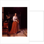 Interior with a Lady and her Maid by Eglon Hendrick van der Neer