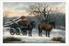 The Timber Wagon in Winter by Anonymous Anonymous