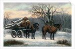 The Timber Wagon in Winter by Anonymous Anonymous