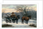 The Timber Wagon in Winter by Anonymous Anonymous