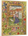 Codex Ser Nov 2599 f. 39v The Birth of Christ by German School