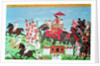 Colonel James Tod travelling by elephant through Rajasthan with his Cavalry and Sepoys by Indian School