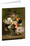 Still life with flowers by Marie Geertruida Snabille