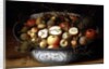 Still Life of Fruit in a Porcelain Bowl by Osias the Elder Beert