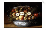 Still Life of Fruit in a Porcelain Bowl by Osias the Elder Beert