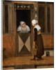 A Conversation in the Street by Jacobus Vrel or Frel