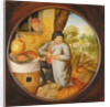 The Man who Cuts Wood and Meat with the Same Knife by Pieter the Younger Brueghel