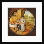 The Man who Cuts Wood and Meat with the Same Knife by Pieter the Younger Brueghel