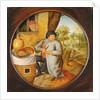 The Man who Cuts Wood and Meat with the Same Knife by Pieter the Younger Brueghel