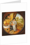 The Man who Cuts Wood and Meat with the Same Knife by Pieter the Younger Brueghel