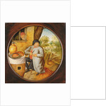 The Man who Cuts Wood and Meat with the Same Knife by Pieter the Younger Brueghel