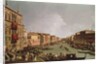 A Regatta on the Grand Canal by Antonio Canaletto
