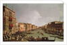 A Regatta on the Grand Canal by Antonio Canaletto