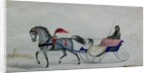 Horse Drawn Sleigh by School Russian