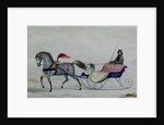 Horse Drawn Sleigh by School Russian