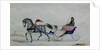 Horse Drawn Sleigh by School Russian