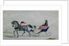 Horse Drawn Sleigh by School Russian