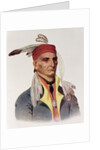 Shin-ga-ba W'Ossin or 'Image Stone', a Chippeway Chief, 1826 by James Otto Lewis