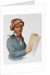 Se-quo-yah or George Guess, 1828 by Charles Bird King