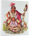 Keokuk or 'Watchful Fox', Chief of the Sauks and Foxes, and his Son, Musewont or 'Long-haired Fox', c.1837 by Charles Bird King