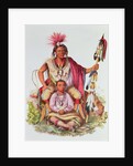 Keokuk or 'Watchful Fox', Chief of the Sauks and Foxes, and his Son, Musewont or 'Long-haired Fox', c.1837 by Charles Bird King
