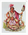 Keokuk or 'Watchful Fox', Chief of the Sauks and Foxes, and his Son, Musewont or 'Long-haired Fox', c.1837 by Charles Bird King