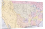 Map showing the localities of the Indian tribes of the US in 1833 by George Catlin