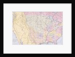 Map showing the localities of the Indian tribes of the US in 1833 by George Catlin