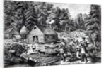 The Pioneer's Home on the Western Frontier, pub. by Currier & Ives, 1867 by American School