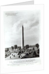 The Washington Monument and Surroundings, North View by American School
