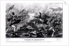 Battle of Churubusco, Fought Near the City of Mexico, 20th August 1847, engraved and published by Nathanial Currier 1847 by American School
