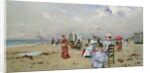 La Plage de Trouville by Paul Rossert