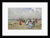 La Plage de Trouville by Paul Rossert