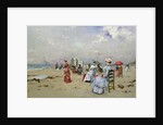 La Plage de Trouville by Paul Rossert