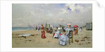 La Plage de Trouville by Paul Rossert