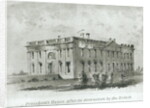 The President's House After its Destruction by the British, from Watterson's 'New Guide to Washington' by American School