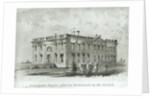 The President's House After its Destruction by the British, from Watterson's 'New Guide to Washington' by American School
