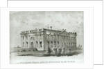 The President's House After its Destruction by the British, from Watterson's 'New Guide to Washington' by American School